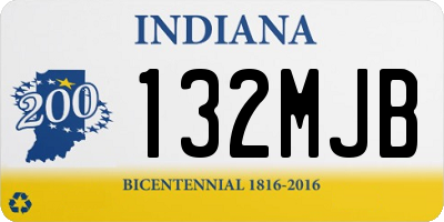 IN license plate 132MJB