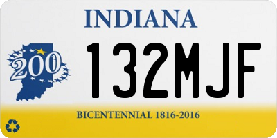 IN license plate 132MJF