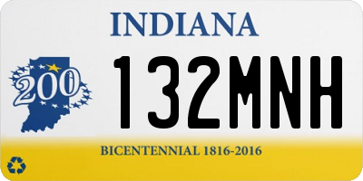 IN license plate 132MNH