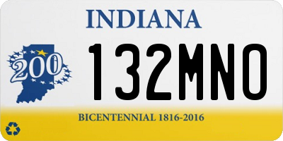 IN license plate 132MNO