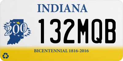 IN license plate 132MQB