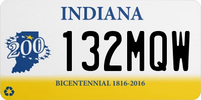 IN license plate 132MQW