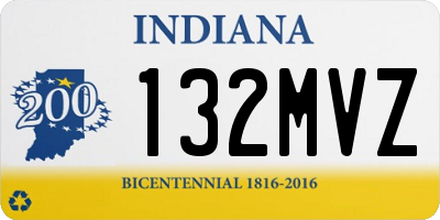 IN license plate 132MVZ
