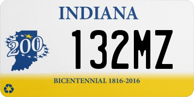 IN license plate 132MZ