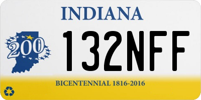 IN license plate 132NFF