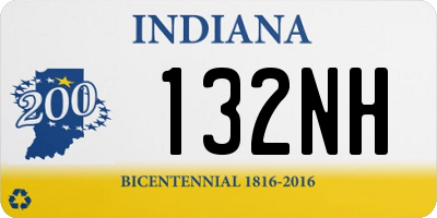 IN license plate 132NH