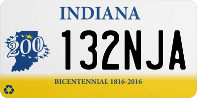 IN license plate 132NJA