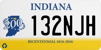 IN license plate 132NJH