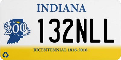 IN license plate 132NLL