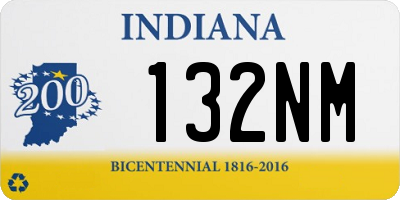 IN license plate 132NM