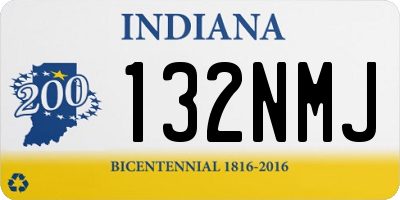 IN license plate 132NMJ