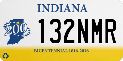 IN license plate 132NMR