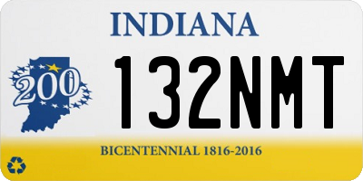 IN license plate 132NMT