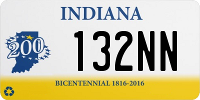 IN license plate 132NN