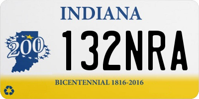 IN license plate 132NRA