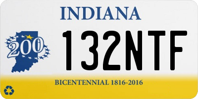 IN license plate 132NTF