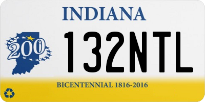 IN license plate 132NTL