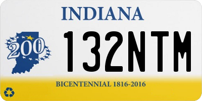 IN license plate 132NTM
