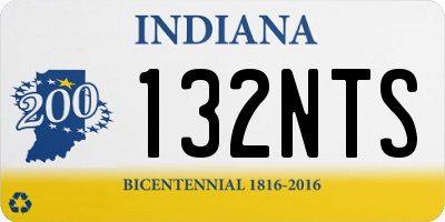 IN license plate 132NTS