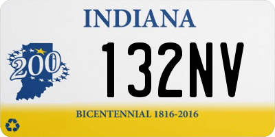 IN license plate 132NV