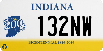 IN license plate 132NW