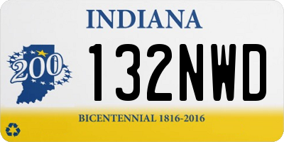 IN license plate 132NWD