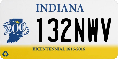 IN license plate 132NWV