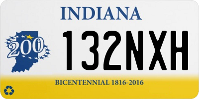 IN license plate 132NXH