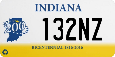 IN license plate 132NZ