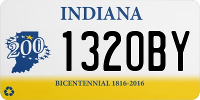 IN license plate 132OBY