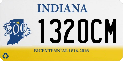 IN license plate 132OCM