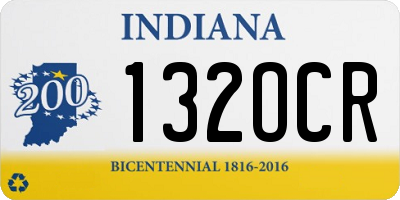 IN license plate 132OCR