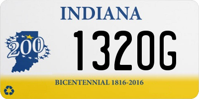 IN license plate 132OG