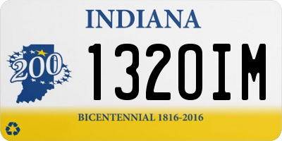 IN license plate 132OIM