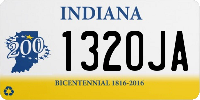 IN license plate 132OJA