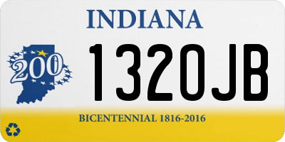 IN license plate 132OJB