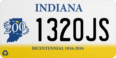 IN license plate 132OJS