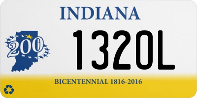 IN license plate 132OL