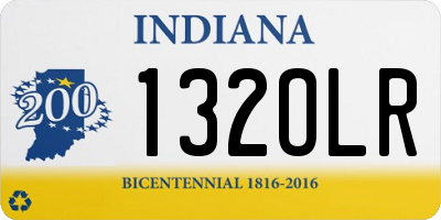 IN license plate 132OLR