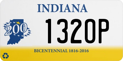 IN license plate 132OP