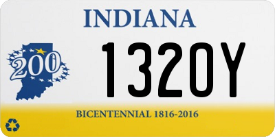 IN license plate 132OY