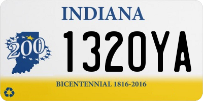 IN license plate 132OYA