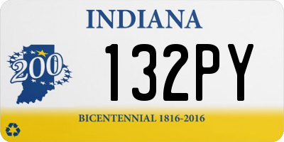 IN license plate 132PY