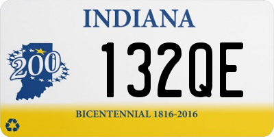 IN license plate 132QE