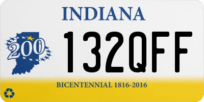 IN license plate 132QFF