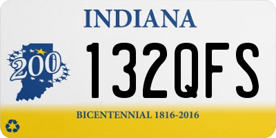 IN license plate 132QFS