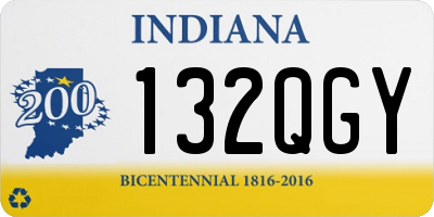IN license plate 132QGY