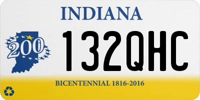 IN license plate 132QHC