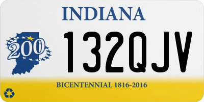 IN license plate 132QJV