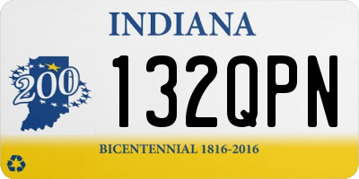 IN license plate 132QPN